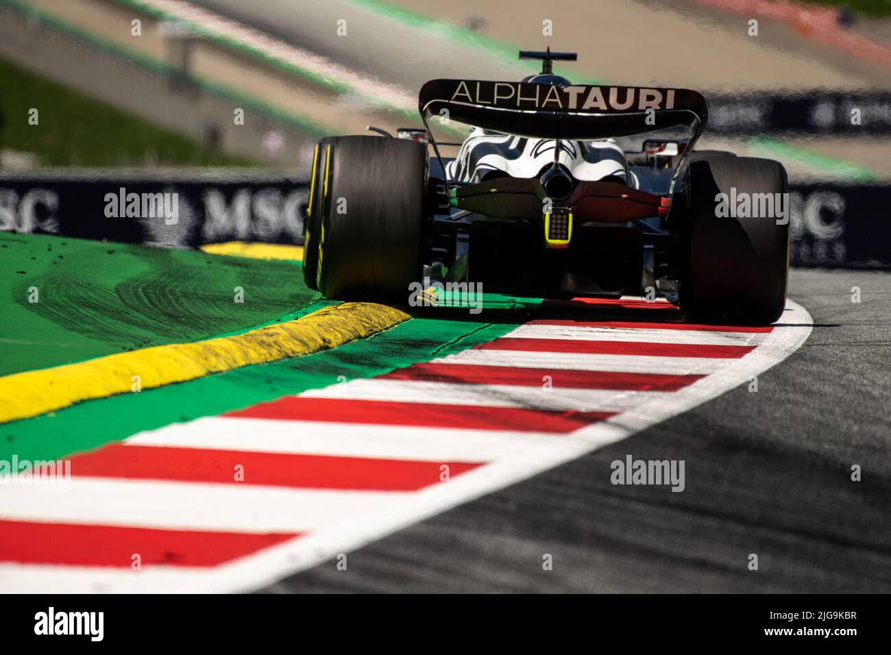 Spielberg, Österreich, 08.. Juli 2022, Pierre Gasly aus Frankreich tritt für die Scuderia AlphaTauri an. Qualifying, Runde 11 der Formel-1-Meisterschaft 2022 Stockfoto