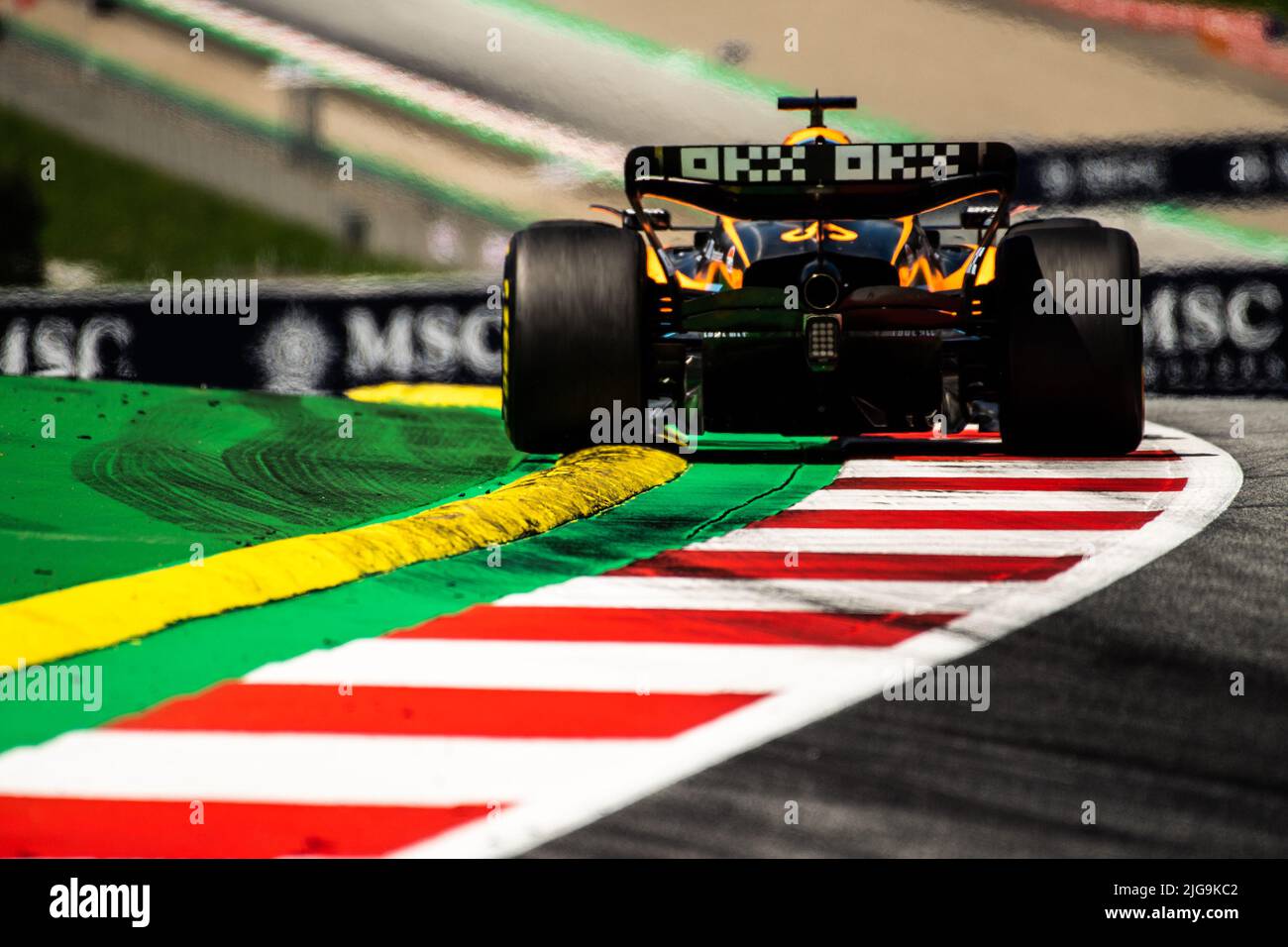 Spielberg, Österreich, 08.. Juli 2022, Daniel Ricciardo, aus Australien tritt für McLaren F1 an. Qualifying, Runde 11 der Formel-1-Meisterschaft 2022. Stockfoto