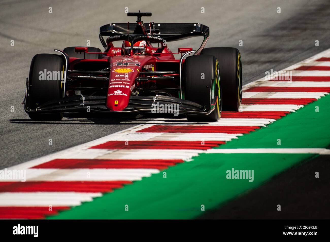Spielberg, Österreich, 08.. Juli 2022, Charles Leclerc aus Monaco tritt für die Scuderia Ferrari an. Qualifying, Runde 11 der Formel-1-Meisterschaft 2022 Stockfoto