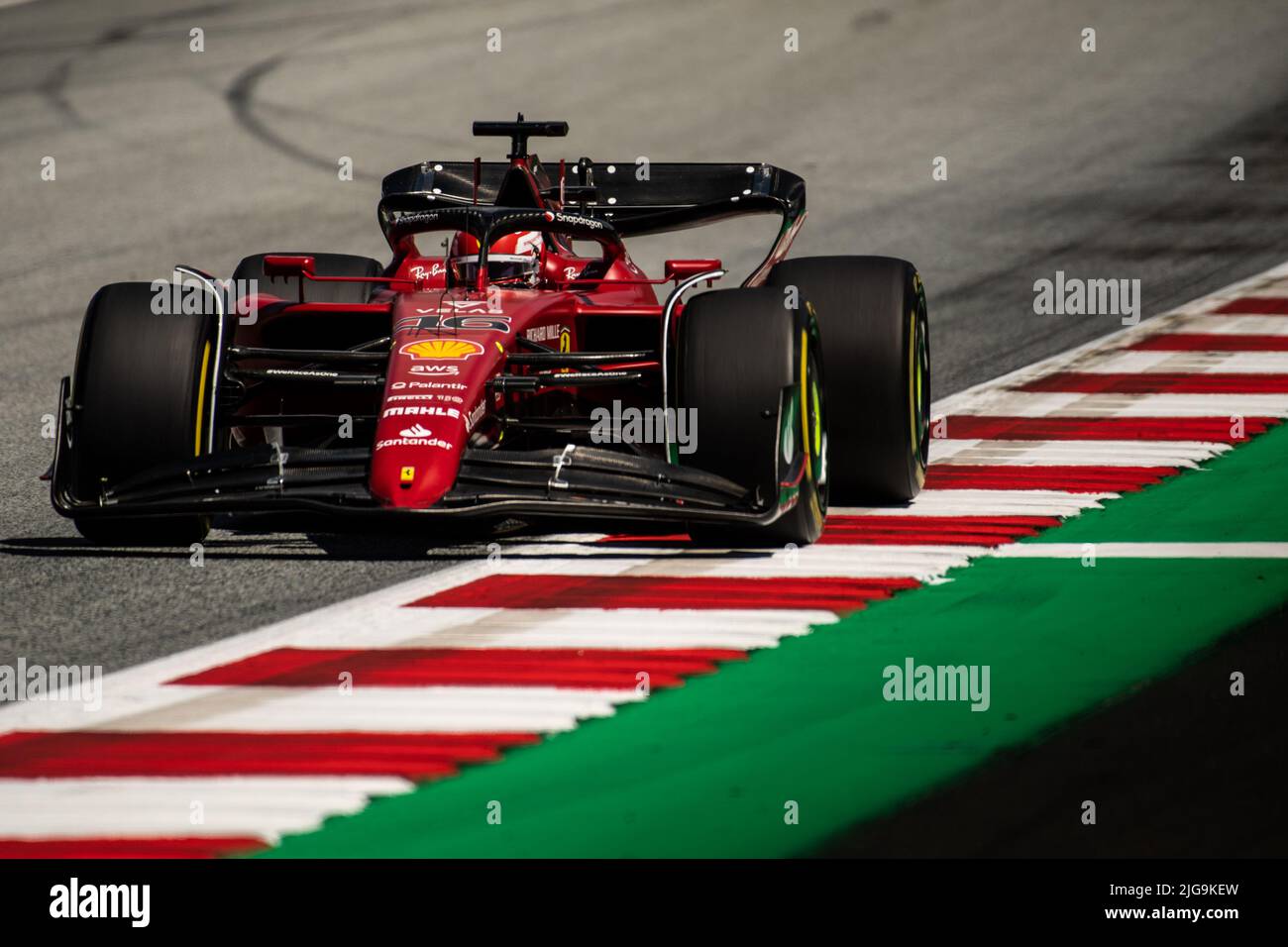 Spielberg, Österreich, 08.. Juli 2022, Charles Leclerc aus Monaco tritt für die Scuderia Ferrari an. Qualifying, Runde 11 der Formel-1-Meisterschaft 2022 Stockfoto