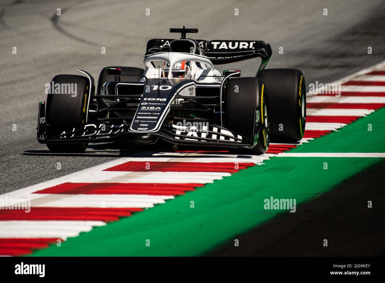 Spielberg, Österreich, 08.. Juli 2022, Pierre Gasly aus Frankreich tritt für die Scuderia AlphaTauri an. Qualifying, Runde 11 der Formel-1-Meisterschaft 2022 Stockfoto