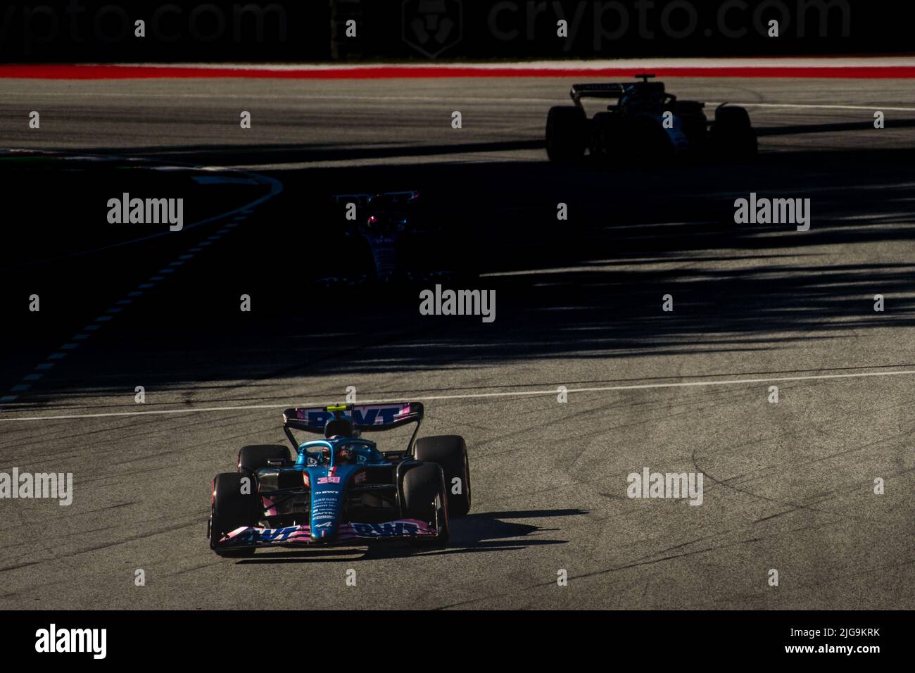 Spielberg, Österreich, 08. Jul 2022, Esteban Ocon, aus Frankreich startet um Alpine F1 . Qualifying, Runde 11 der Formel-1-Meisterschaft 2022. Kredit: Stockfoto