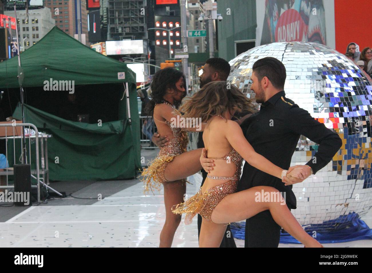 DWTS Street Performance, NYC, USA Stockfoto