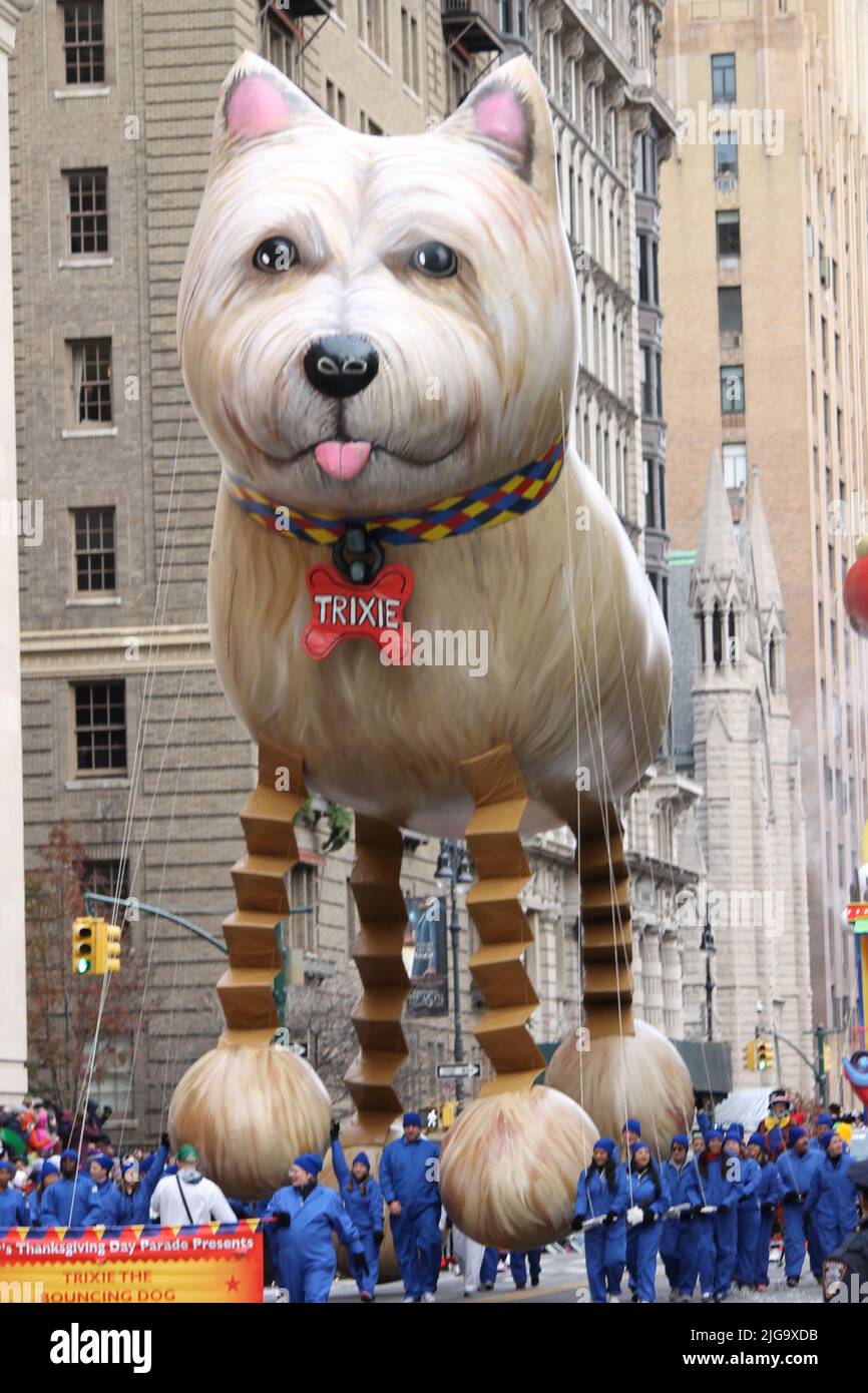 Ballons der Macy's Thanksgiving Day Parade, NYC, USA Stockfoto