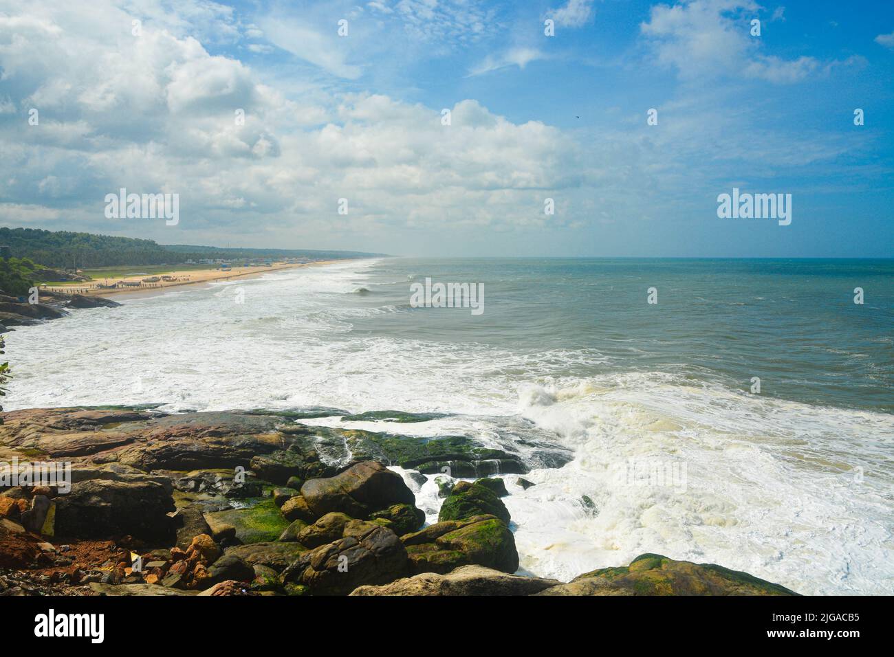 Kovalam Strand in der Nähe von Trivandrum, Kerala, Indien Stockfoto