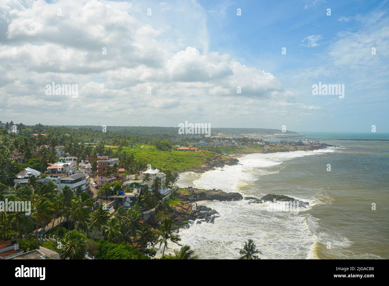 Kovalam Strand in der Nähe von Trivandrum, Kerala, Indien Stockfoto