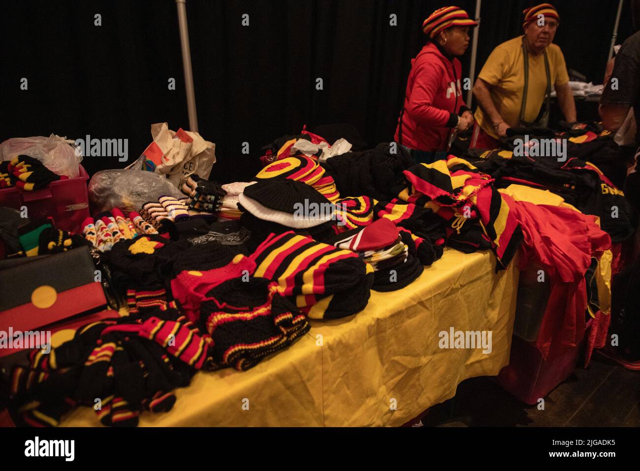 Sydney, Australien. 9.. Juli 2022. Das NAIDOC in der Stadt, das im Rathaus von Sydney abgehalten wird, feiert die Kultur der Aborigines. Kredit: Richard Milnes/Alamy Live Nachrichten Stockfoto