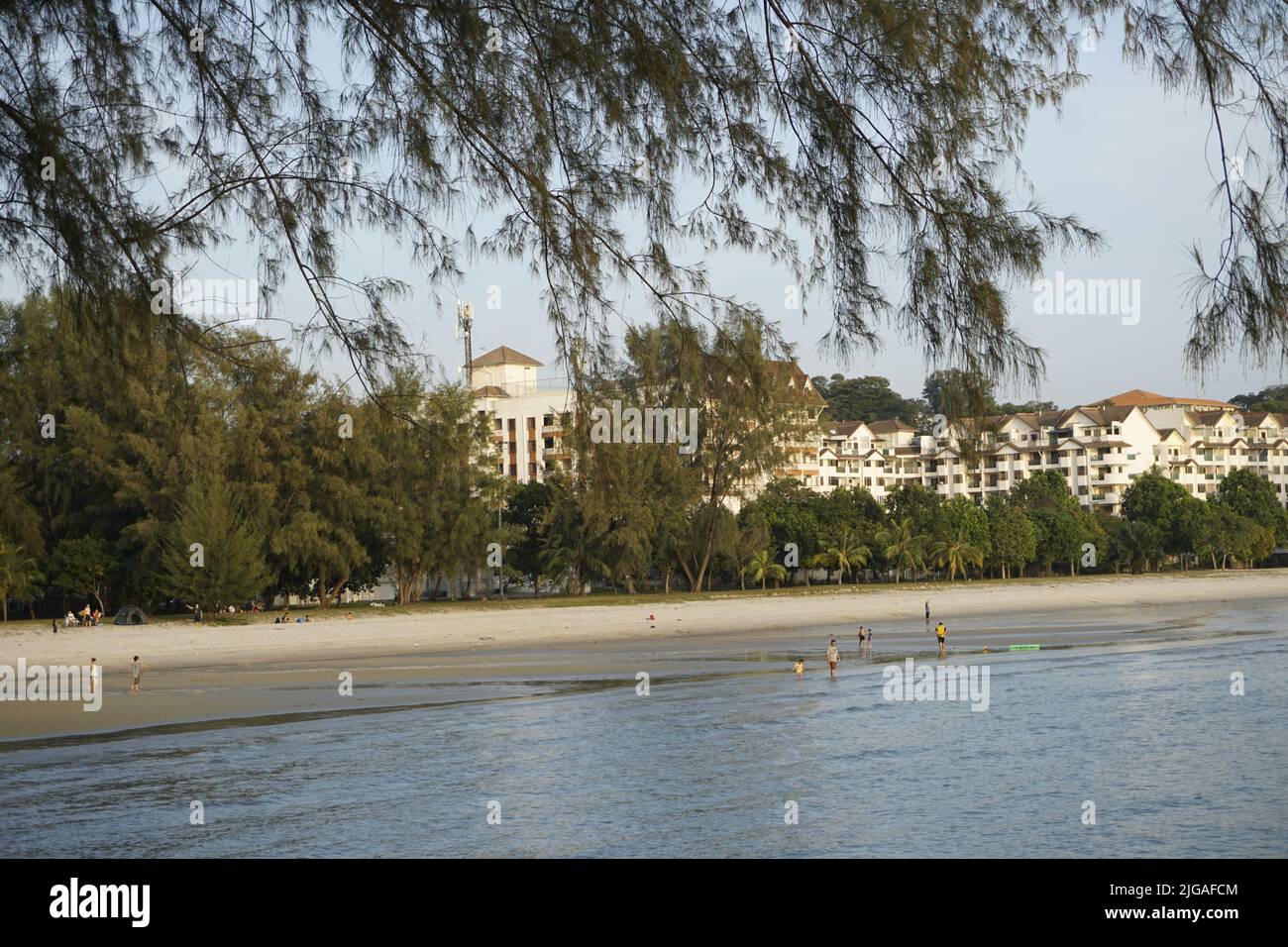 Port Dickson Beach, Malaysia Stockfoto