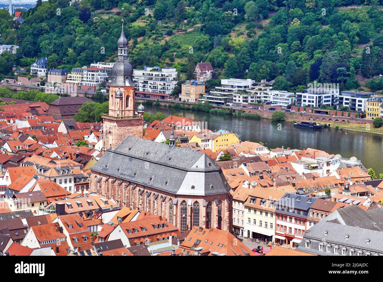 Heidelberg, Deutschland - Heiliggeistkirche in der Altstadt Stockfoto