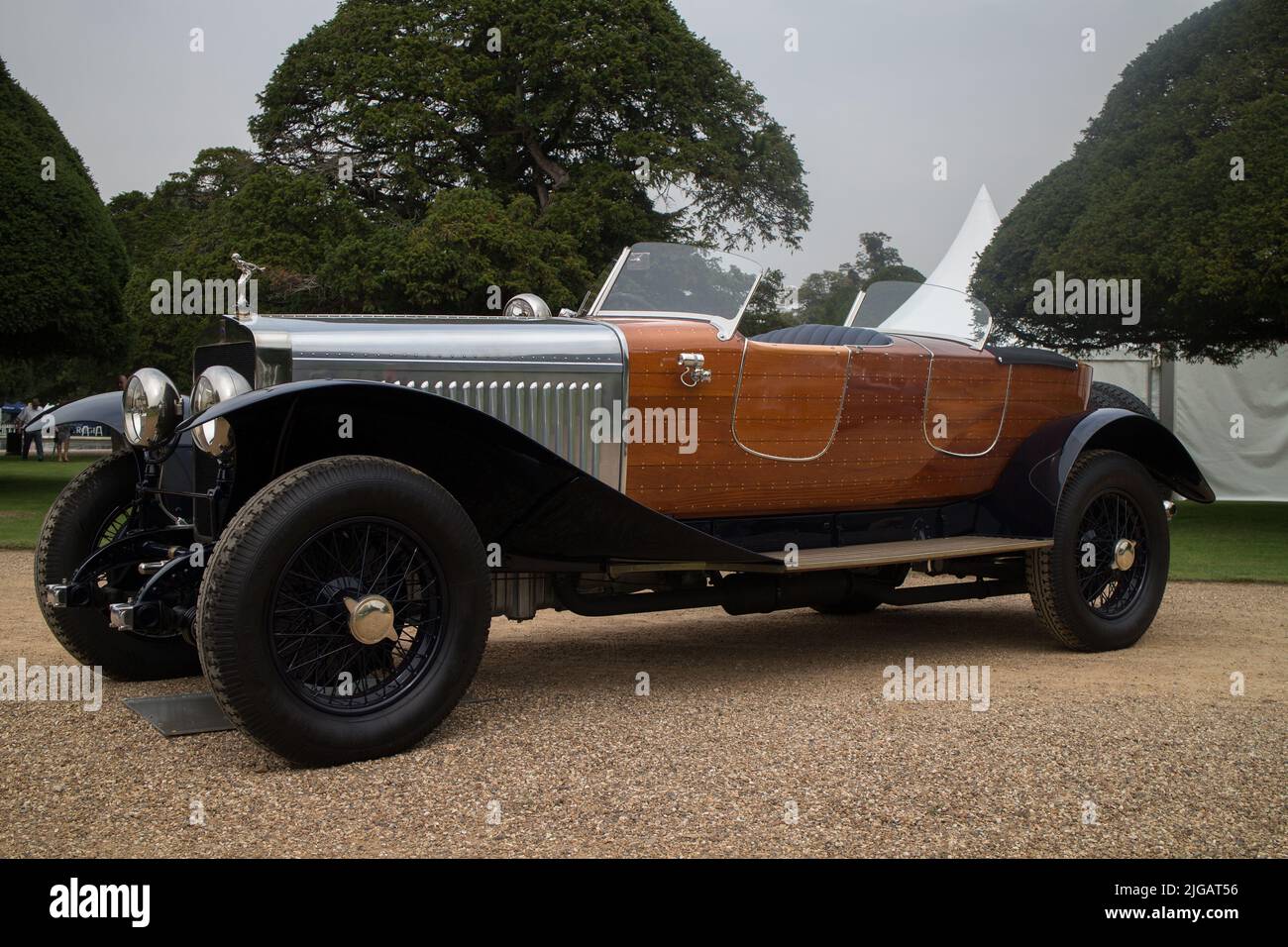 1926 Delage GL Labourdette Skiff beim Concours of Elegance 2014 im Hampton Court Palace Stockfoto