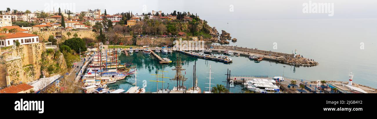 Antalya Kaleiçi Architektur, Kaleiçi alte Häuser Stockfoto