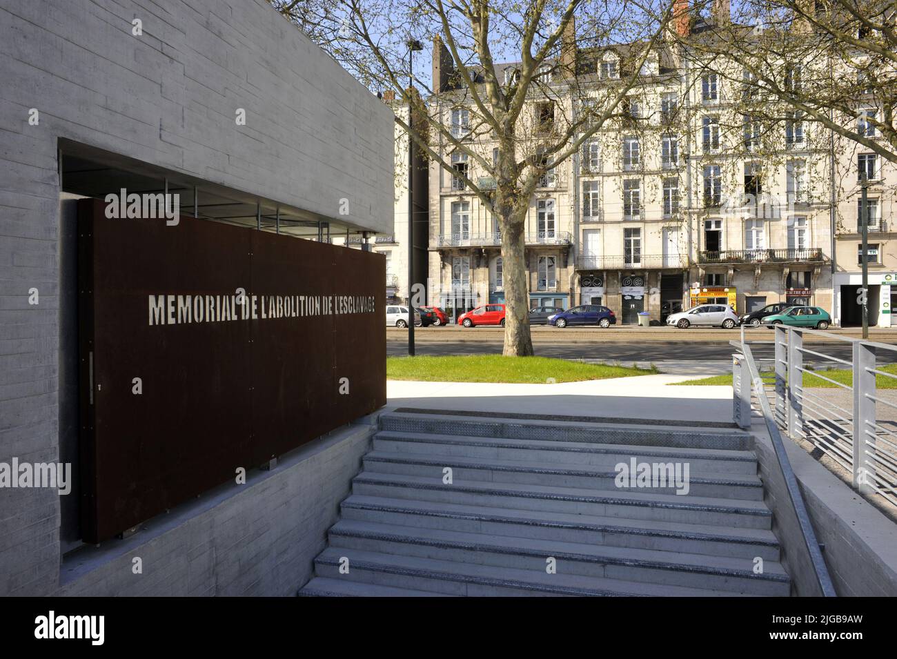Gedenkstätte für die Abschaffung der Sklaverei, Nantes, Frankreich Stockfoto