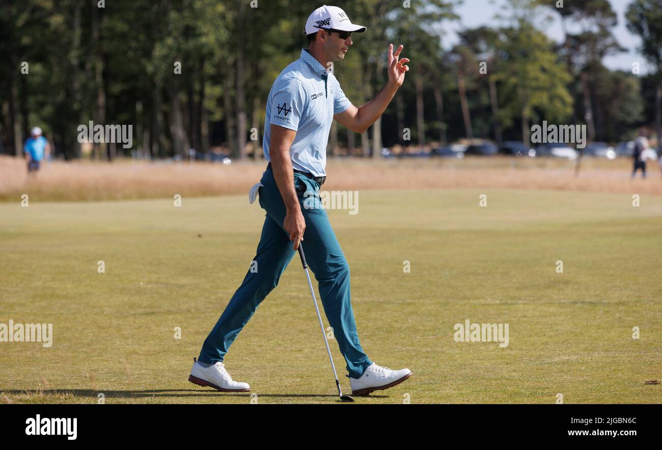 Cameron Tringale am 2. während des dritten Tages der Genesis Scottish Open im Renaissance Club, North Berwick. Bilddatum: Samstag, 9. Juli 2022. Stockfoto