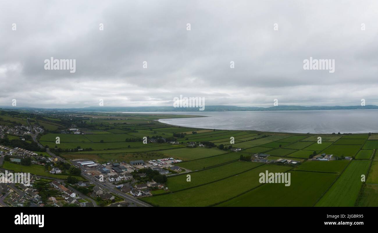 Gresteel oder Gresteel ist ein Dorf in der Grafschaft Londonderry, Nordirland. Es liegt sehr nah am Ufer des Lough Foyle. Stockfoto