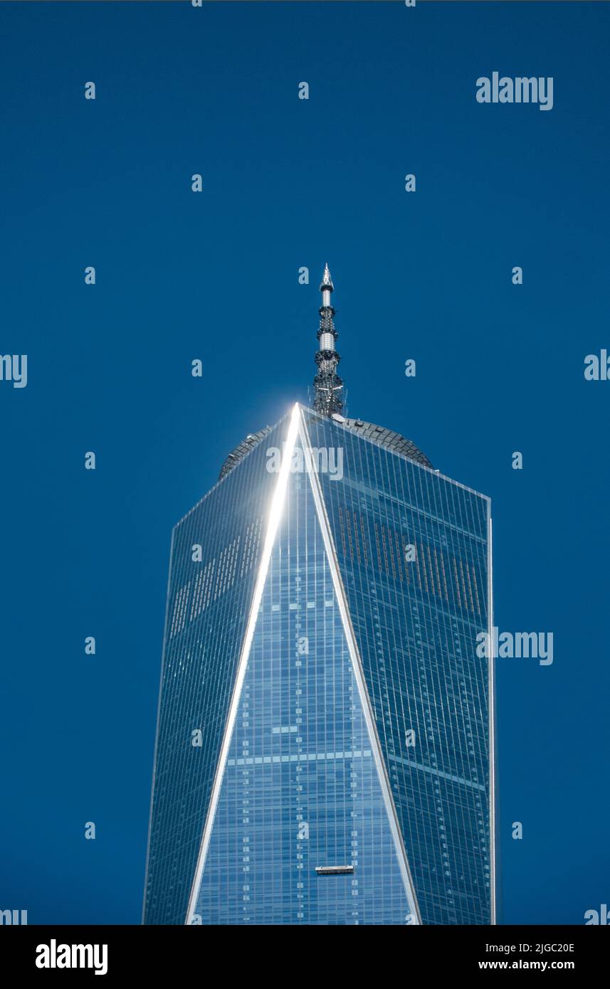 Neues Gebäude des Freedom Tower nach 9/11 in Manhattan NYC Stockfoto