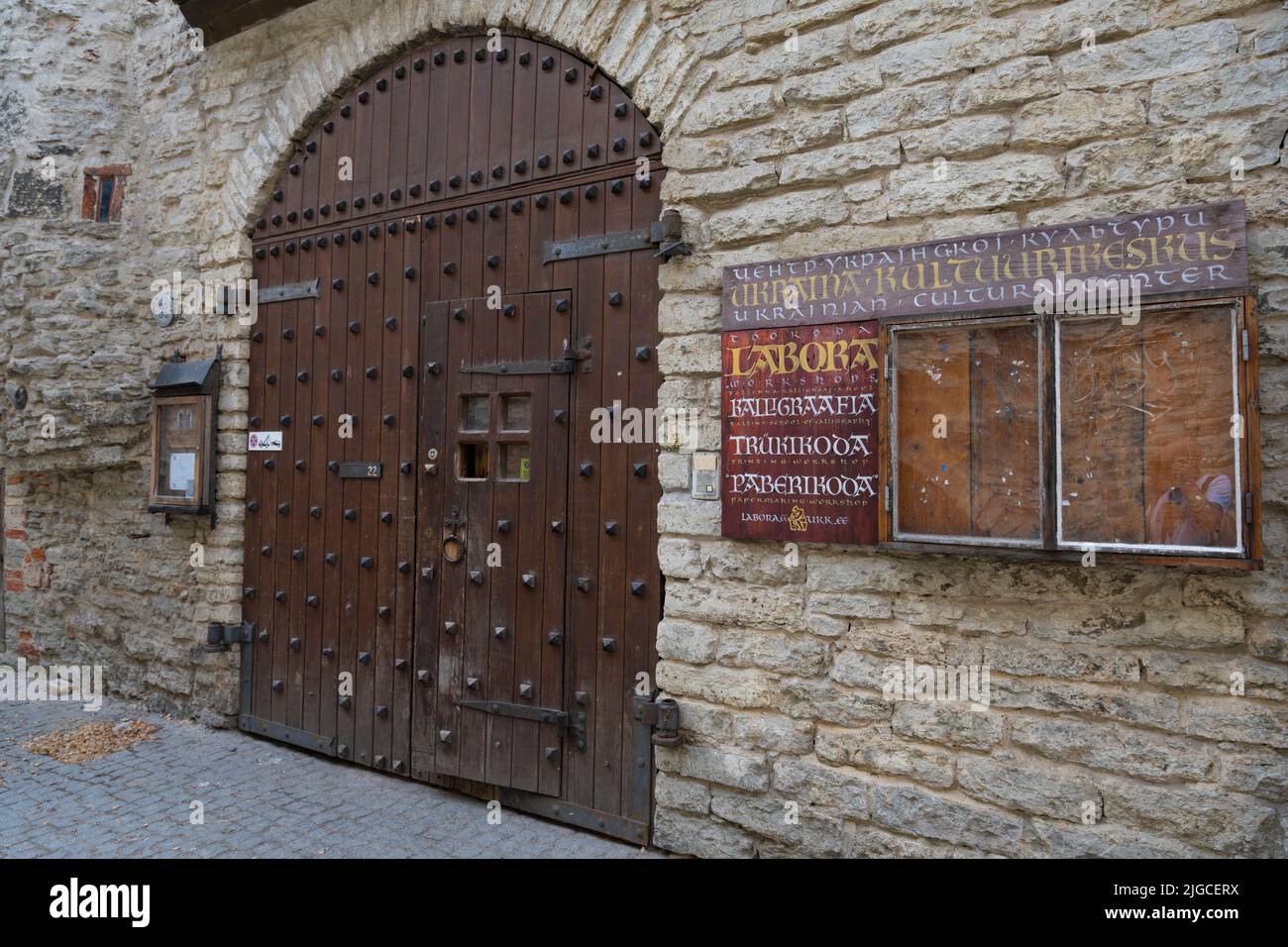 Tallinn, Estland. Juli 2022. Außenansicht der ukrainischen griechisch-katholischen Kirche im Stadtzentrum Stockfoto