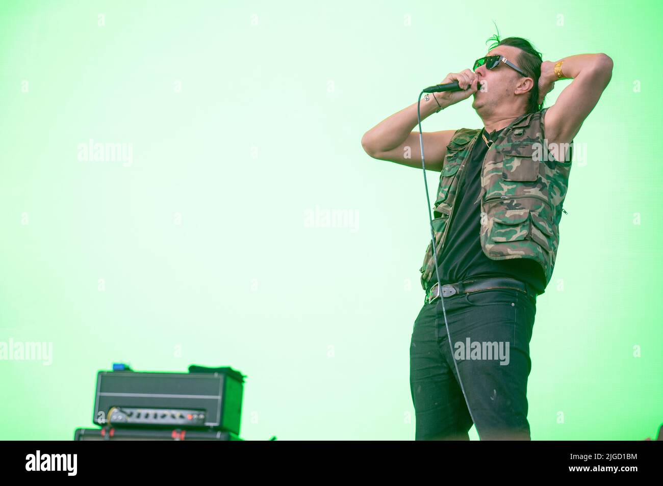 Glasgow, Großbritannien. 09.. Juli 2022. Julian Casablancas, die Gitarristen Nick Valensi und Albert Hammond Jr., der Bassist Nikolai Fraiture und der Schlagzeuger Fabrizio Moretti headline day 2 of TRNSMT Festival. 2022-07-09 . Kredit: Gary Mather/Alamy Live Nachrichten Stockfoto