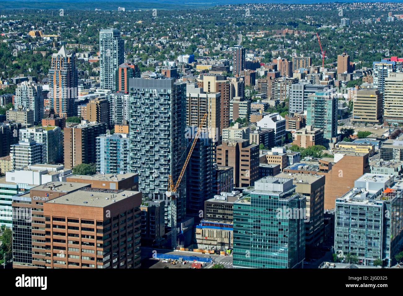 Die Innenstadt von Calgary Alberta Stockfoto
