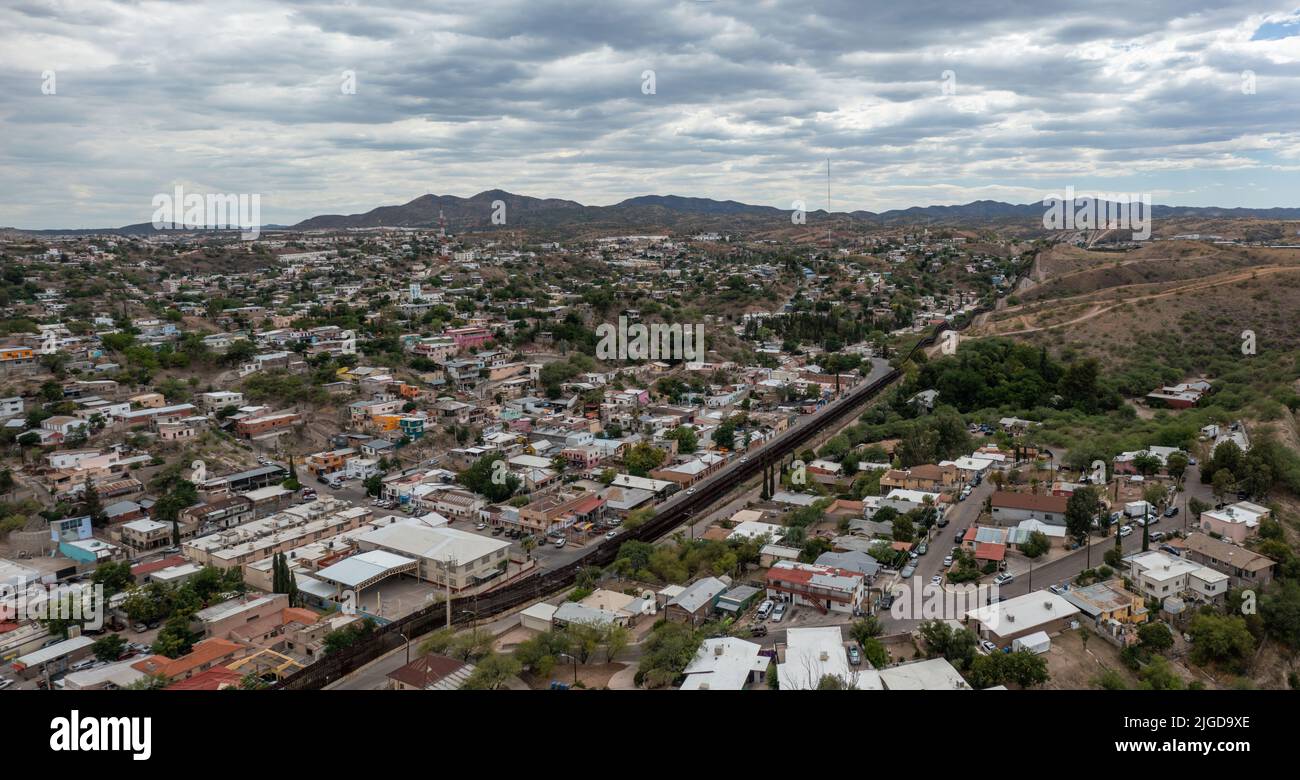 Internationale Grenze zwischen den Vereinigten Staaten und Mexiko Stockfoto