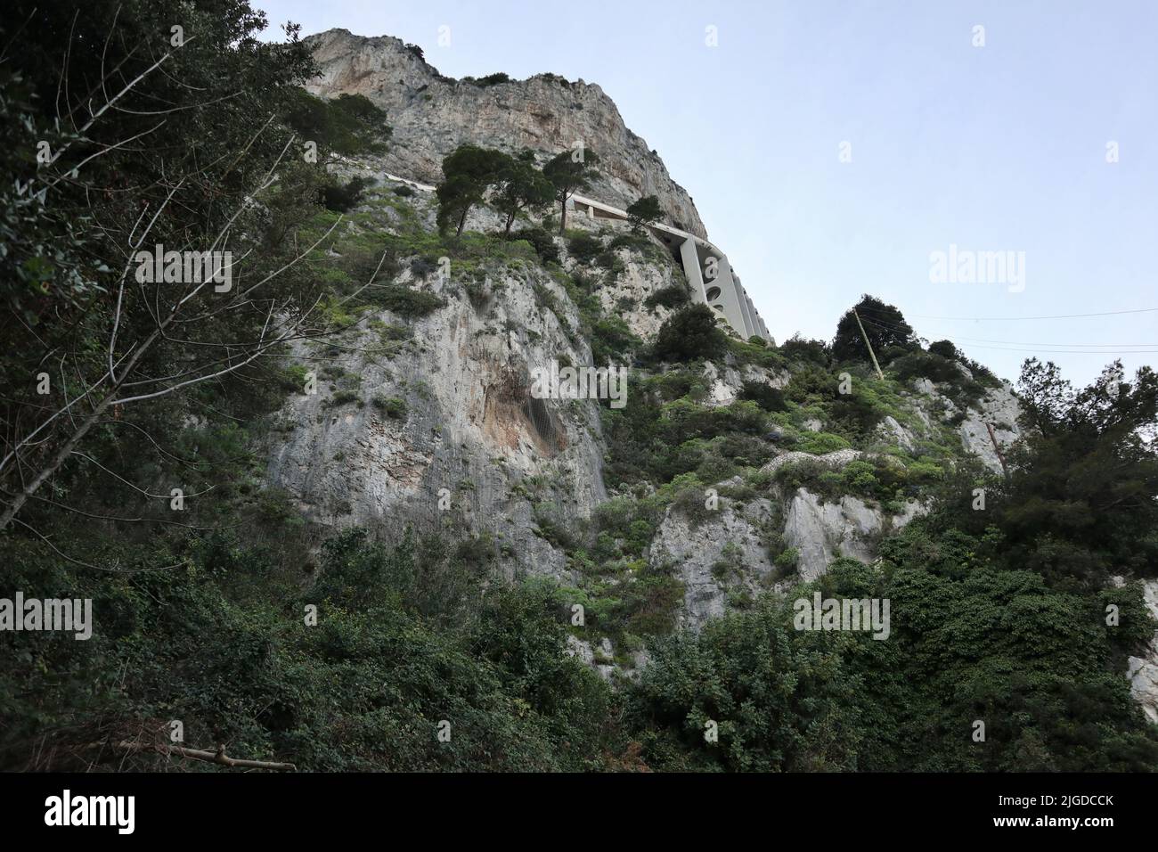 Anacapri - Scorcio del Monte Solaro dalla Scala Fenicia Stockfoto