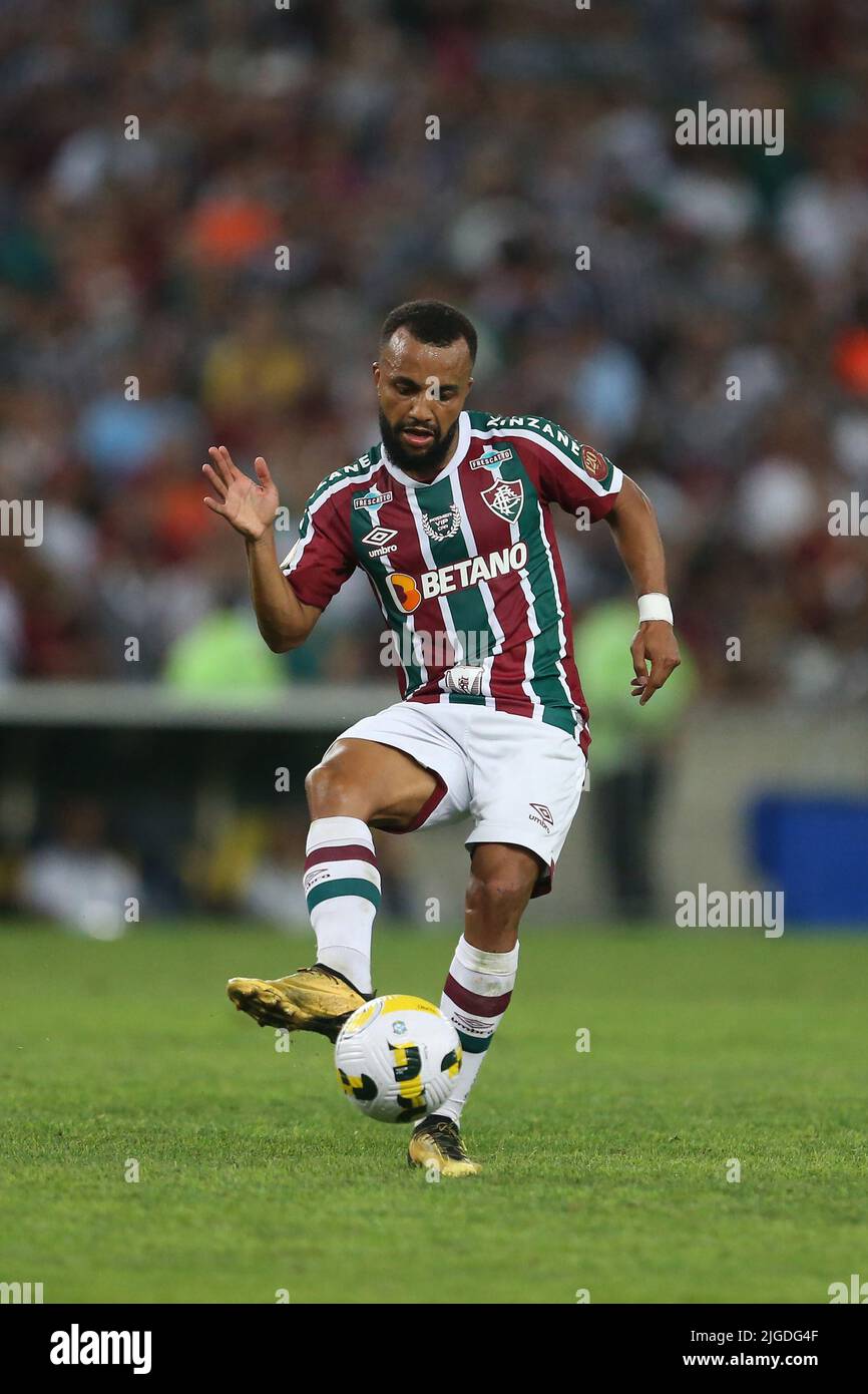 9.. Juli 2022; Maracan &#XE3; Stadion, Rio de Janeiro, Brasilien; Brasilianischer A-League-Fußball, Fluminese gegen Ceara: Samuel Xavier von Fluminense Stockfoto