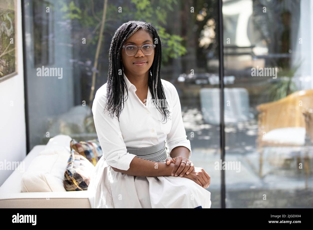 Kemi Badenoch, konservativer Abgeordneter für Saffron Waldon. Stockfoto