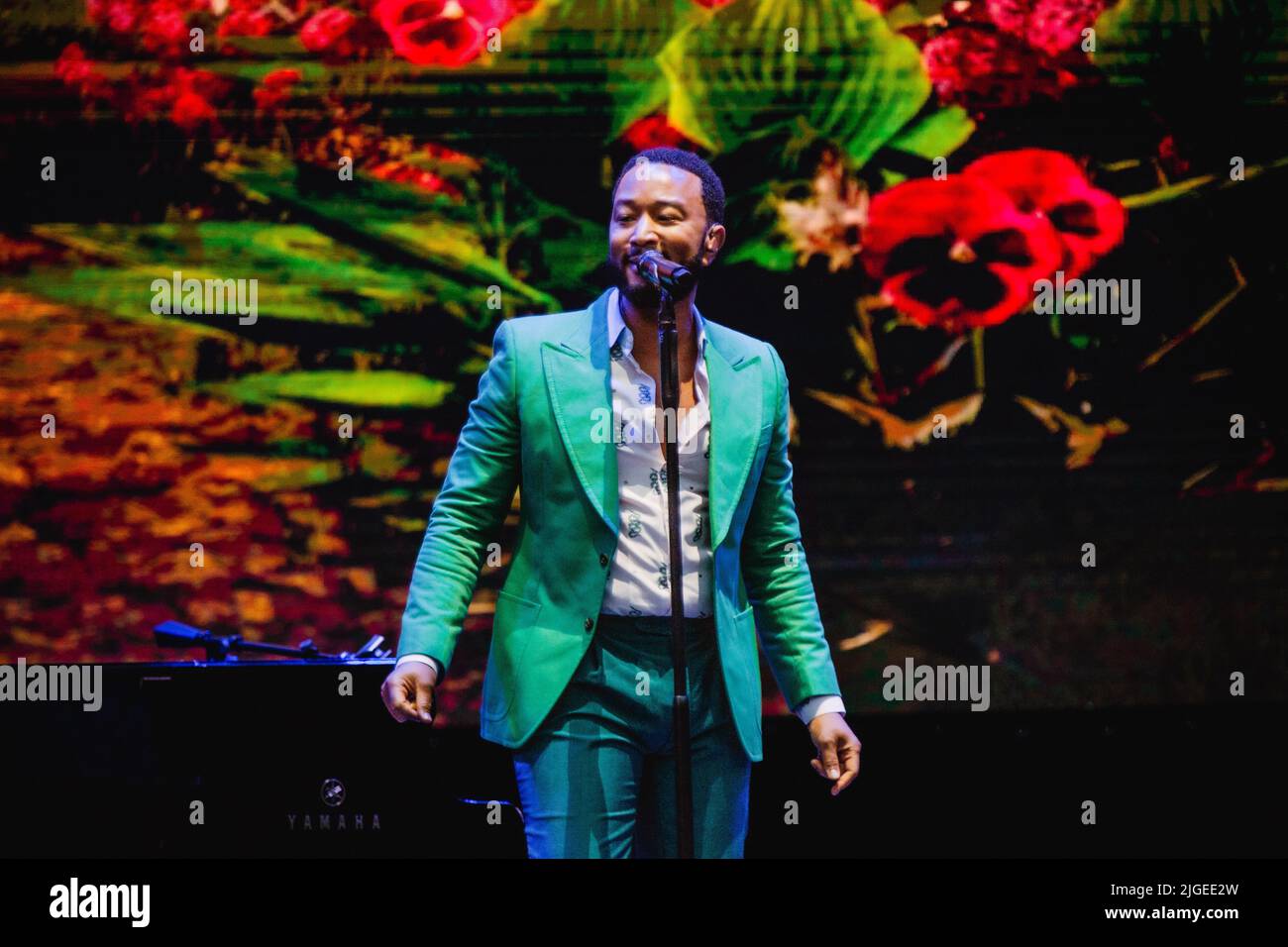 concerto di John Legend al Lucca Summer Festival, italia Stockfoto