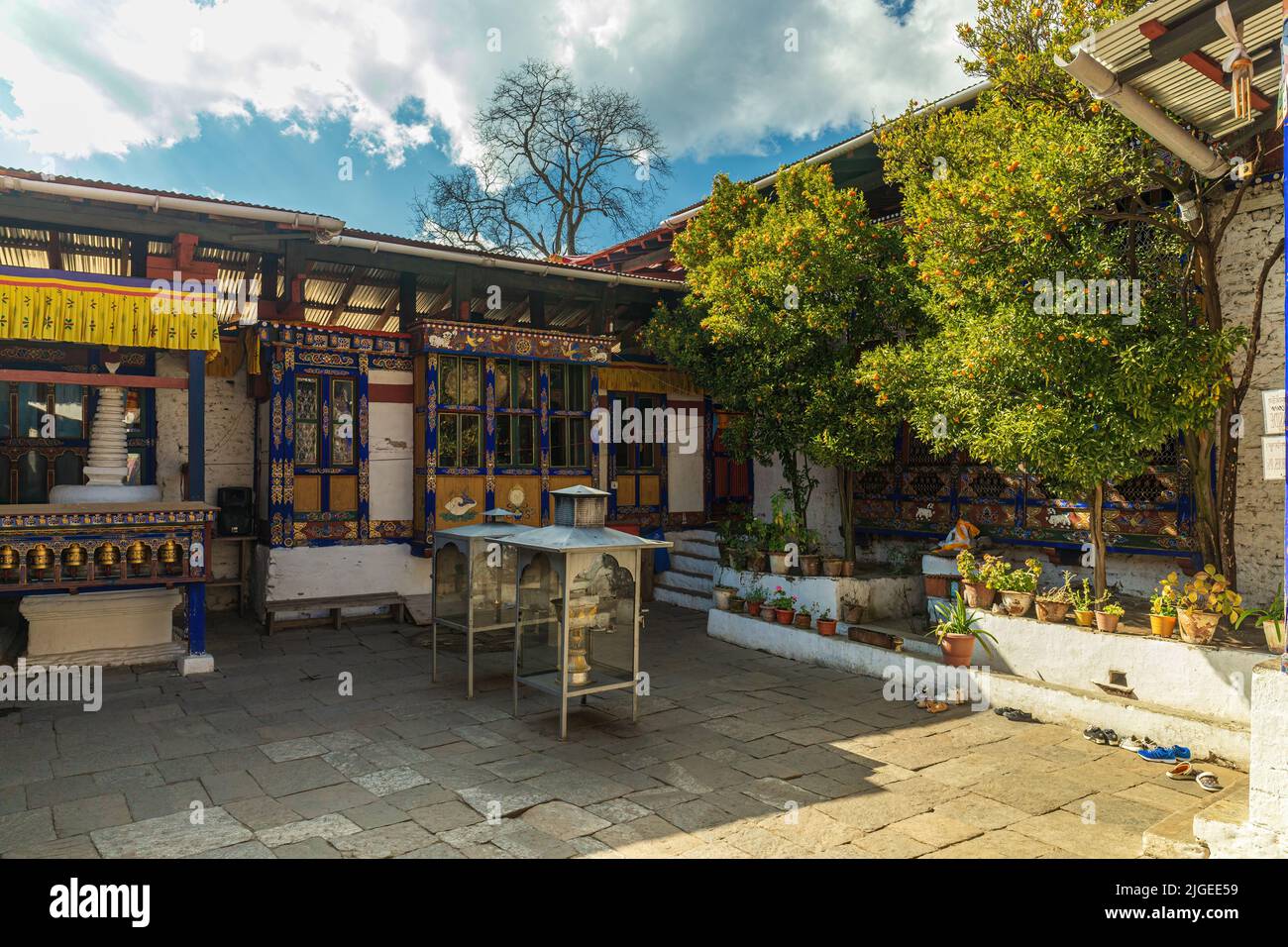Kyichu Lakang Kloster, das älteste Kloster von Bhutan Stockfoto