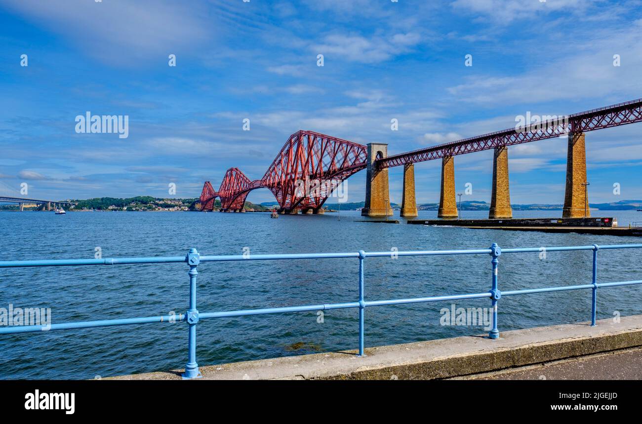 Die Forth Rail Brisge von South Queensferry, Schottland Stockfoto