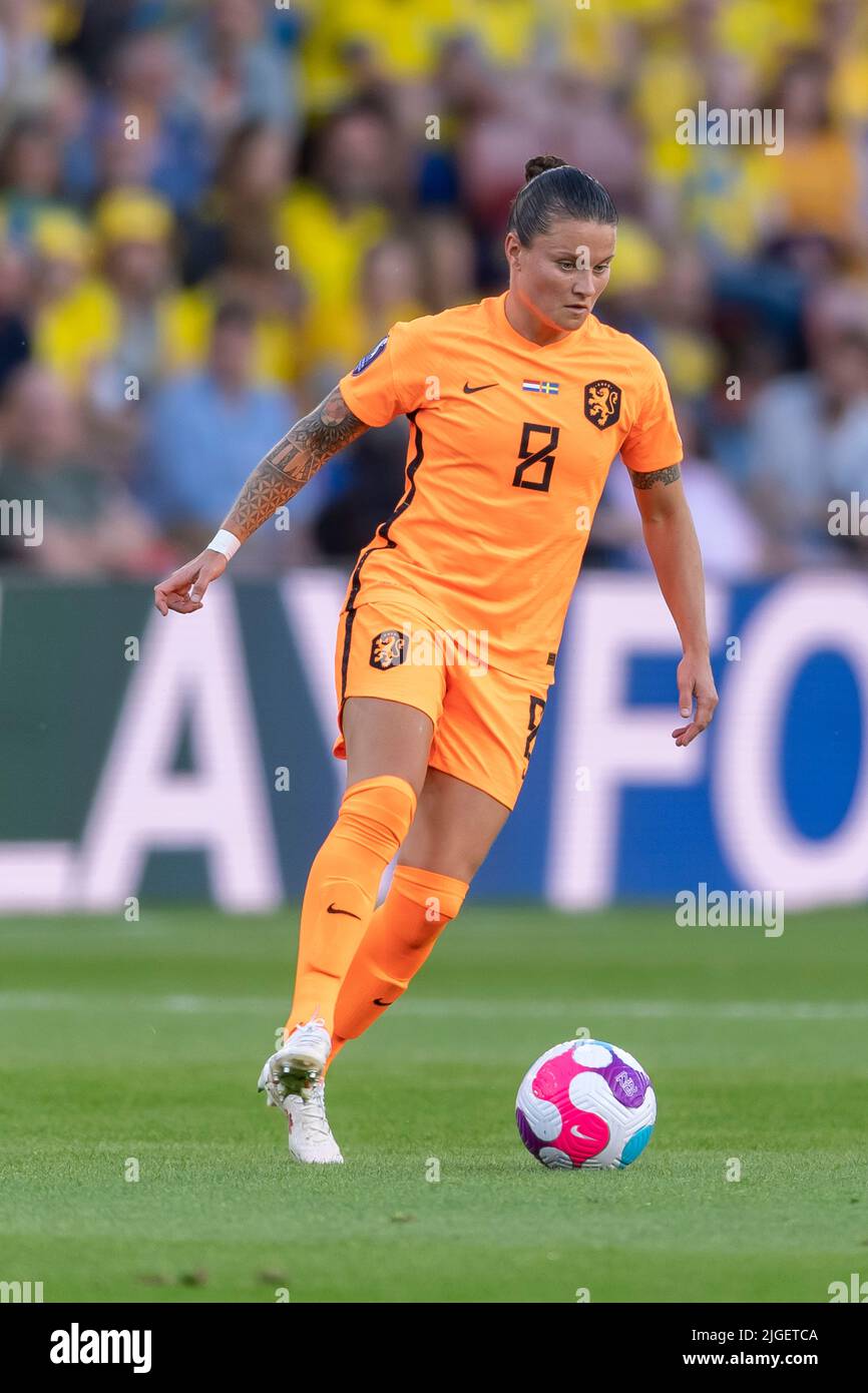 Sherida Spitse (niederländische Frauen) während des UEFA Women s Euro England 2022-Spiels zwischen den Niederlanden 0-0 Schweden im Bramall Lane Stadium am 9. Juli 2022 in Sheffield, England. Quelle: Maurizio Borsari/AFLO/Alamy Live News Stockfoto