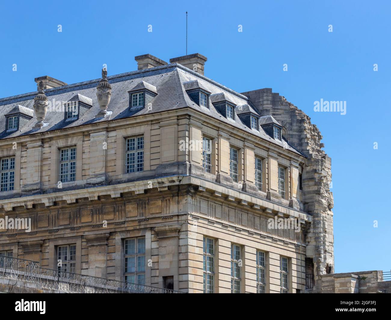 Architektur von Schloss Vincennes (Chateau de Vincennes) XIV XVII