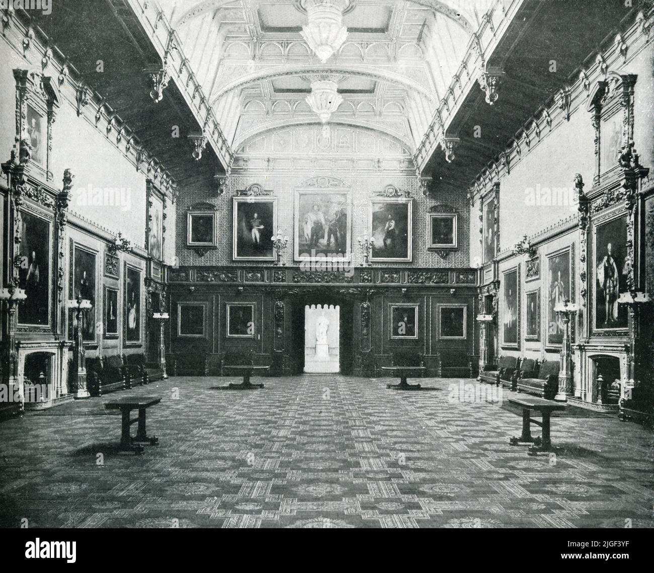 Inside the waterloo chamber at windsor castle -Fotos und -Bildmaterial ...