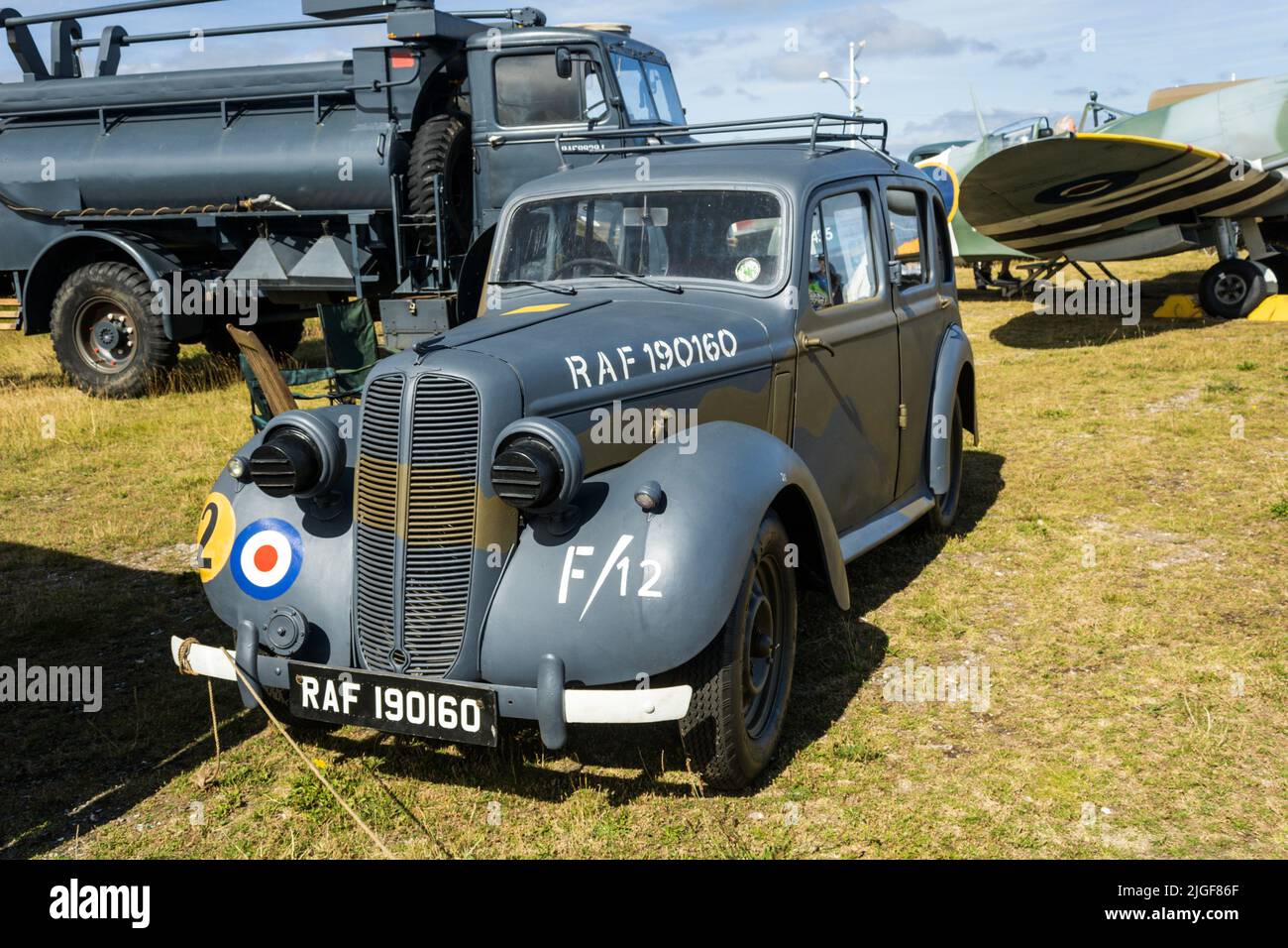 Hillman Minx, RAF-Mitarbeiterwagen. Southport Air Show 2022. Stockfoto