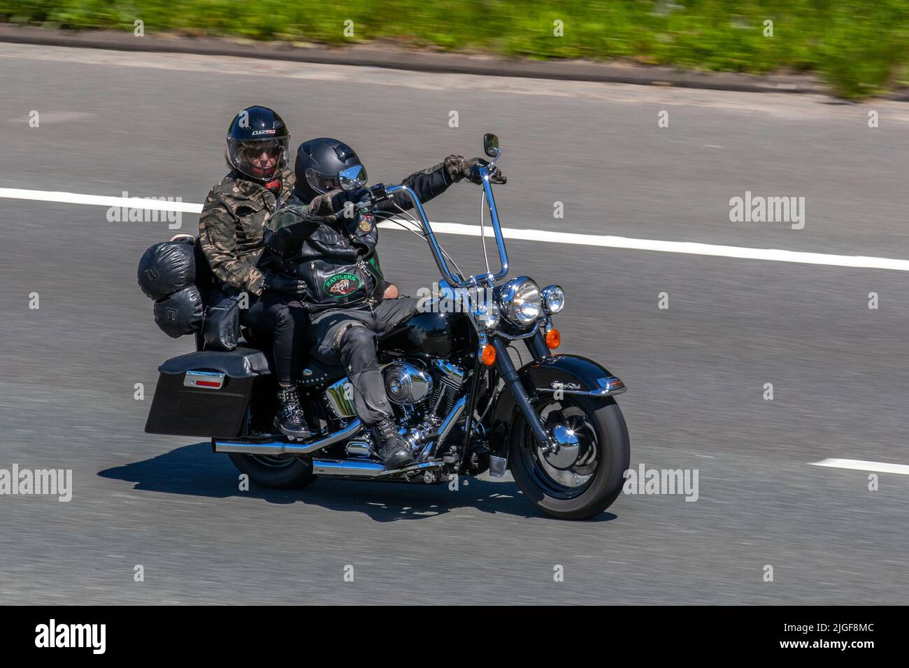 Harley Davidson Softail, Chopper Motorrad mit elektronischer sequentieller Kraftstoffeinspritzung Stockfoto