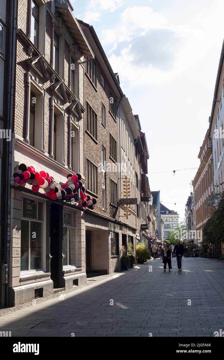 Fußgängerzone Andreasstraße in Düsseldorf Nordrhein Westfalen Fußgängerzone Andreasstraße in Düsseldorf Nordrhein Westfalen