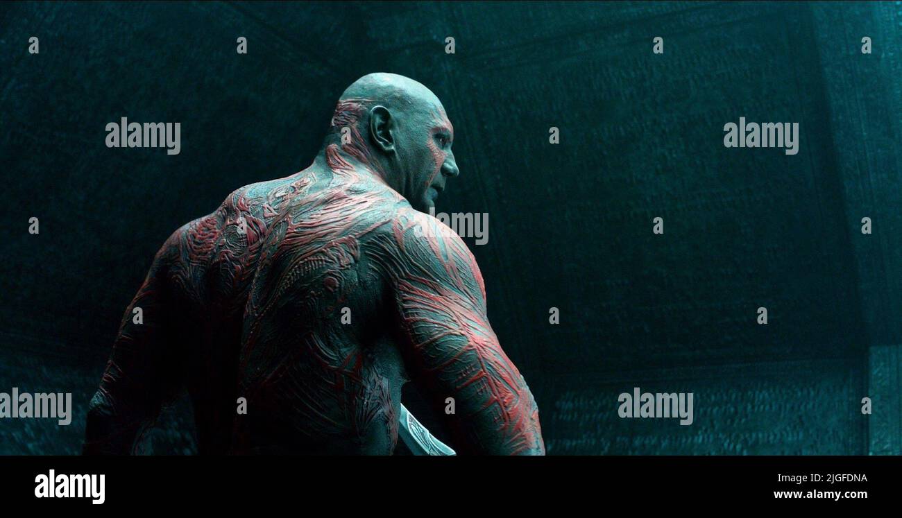 DAVE BAUTISTA, WÄCHTER DER GALAXIE, 2014 Stockfoto