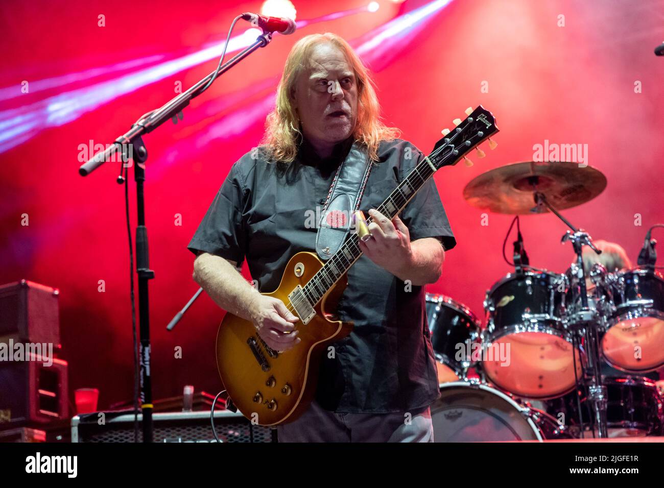 Pistoia, Italien. 09.. Juli 2022. Warren Haynes in concert during Gov't Mule, Music Concert in Pistoia, Italy, July 09 2022 Credit: Independent Photo Agency/Alamy Live News Stockfoto