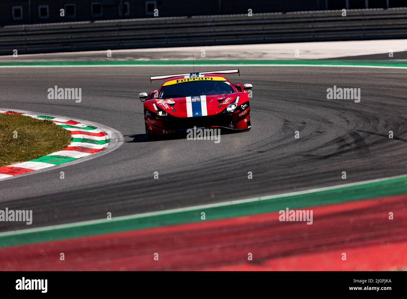 71 DEZOTEUX Franck (Fra), RAGUES Pierre (Fra), AUBRY Gabriel (Fra), Spirit of Race, Ferrari 488 GTE EVO, Aktion während der 6 Stunden von Monza 2022, 4. Runde der FIA-Langstrecken-Weltmeisterschaft 2022 auf dem Autodromo Nazionale di Monza vom 8. Bis 10. Juli 2022 in Monza, Italien - Foto: Joao Filipe/DPPI/LiveMedia Stockfoto
