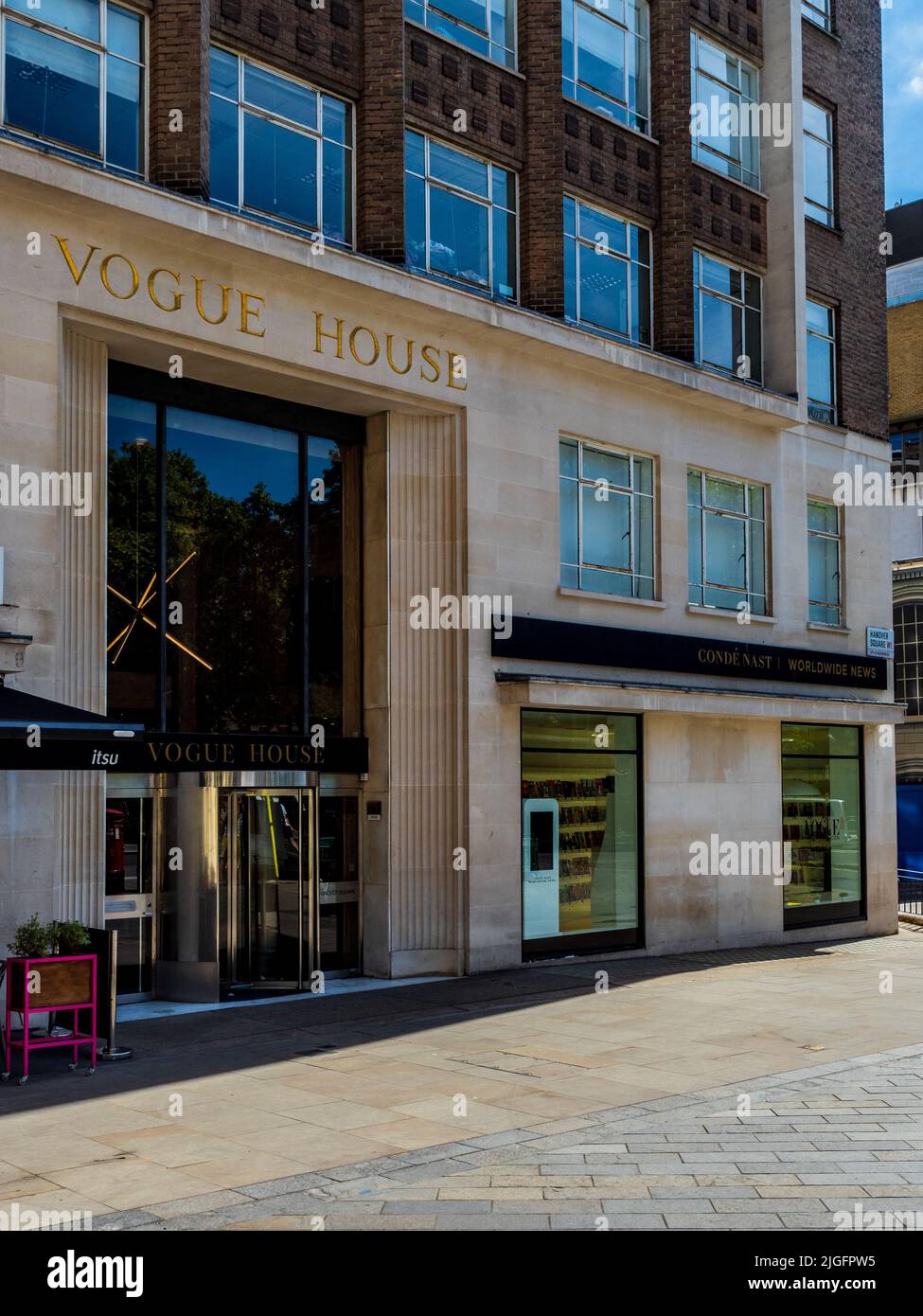 Condé Nast Großbritannien Hauptsitz - Vogue Haus, 1-2 Hannover Square, Mayfair, London. Achitects Yates, Cook & Darbyshire, abgeschlossen 1958 Stockfoto