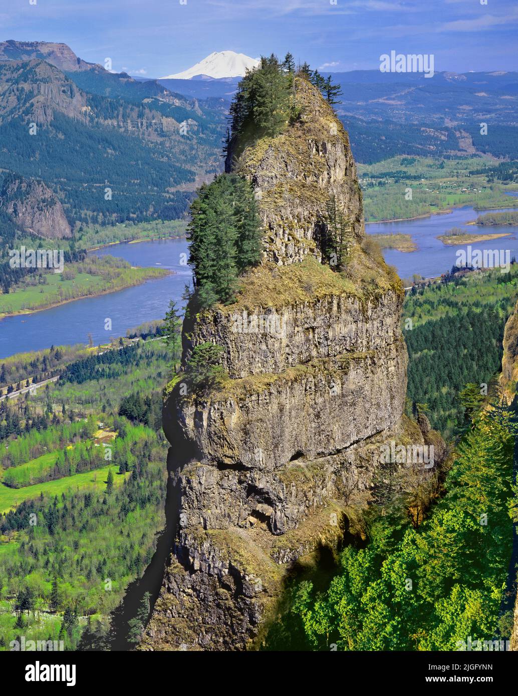 St. Peters Dome, Columbia River Gorge, Oregon Stockfoto