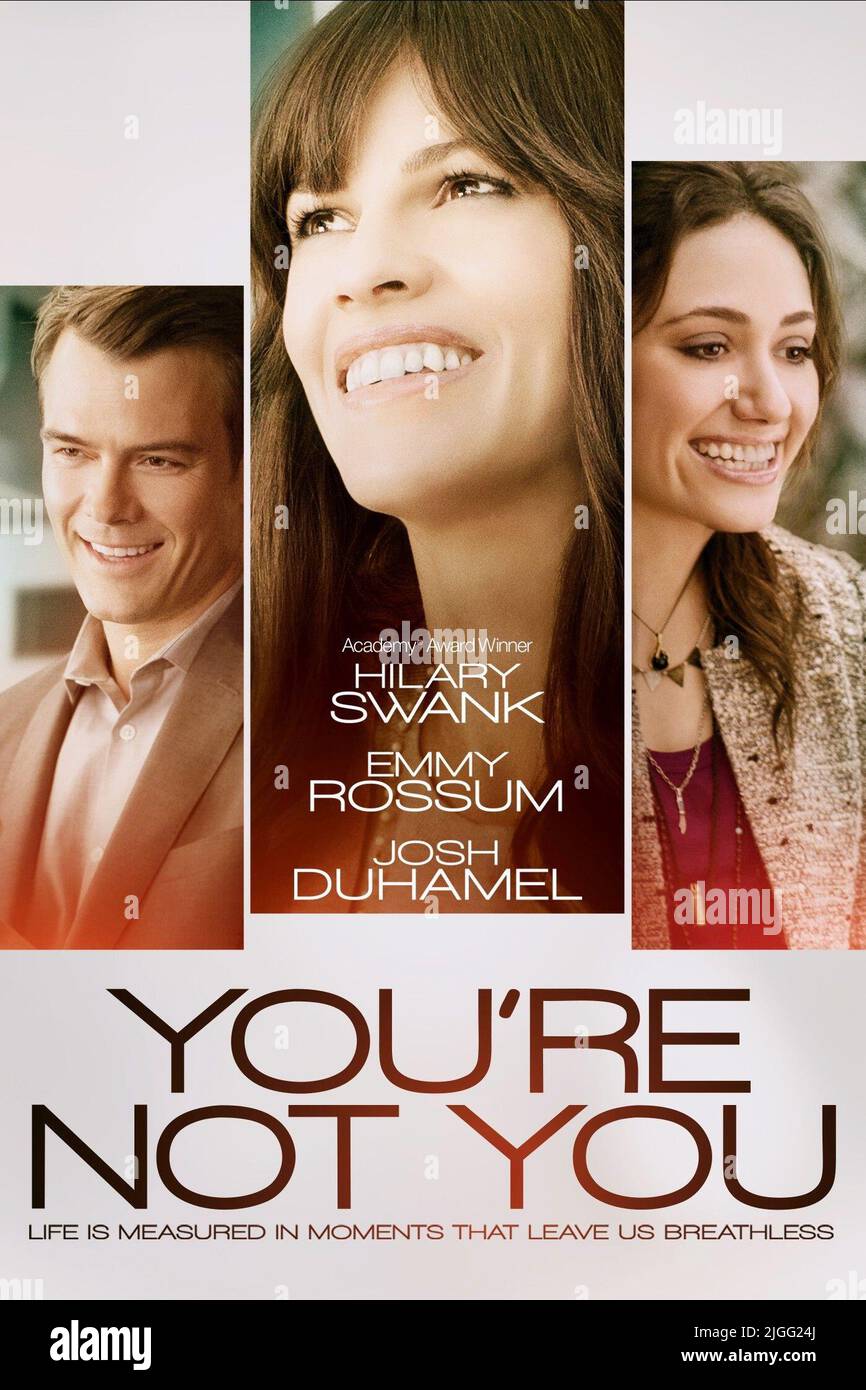 JOSH DUHAMEL, Hilary Swank, EMMY ROSSUM, Plakat, DU BIST NICHT DU, 2014 Stockfoto