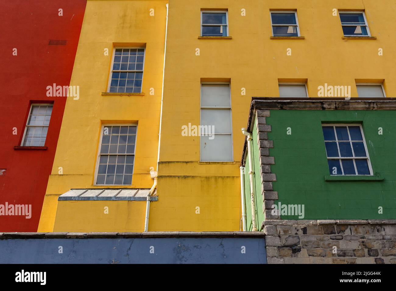 Farbenfrohe Gebäude in Dublin, Irland Stockfoto