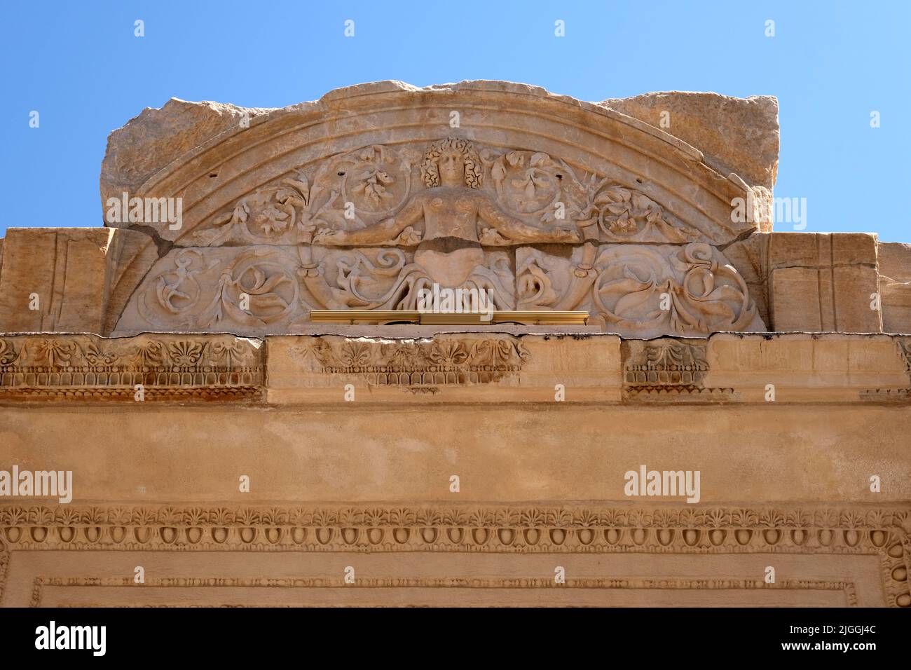 Fragment des Gebäudes in Ephesus Türkei Stockfoto