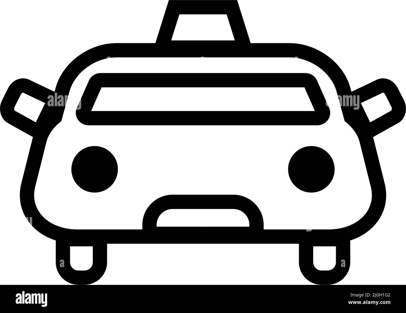 Symbol für Limousine. Taxi-Symbol. Bearbeitbarer Vektor. Stock Vektor