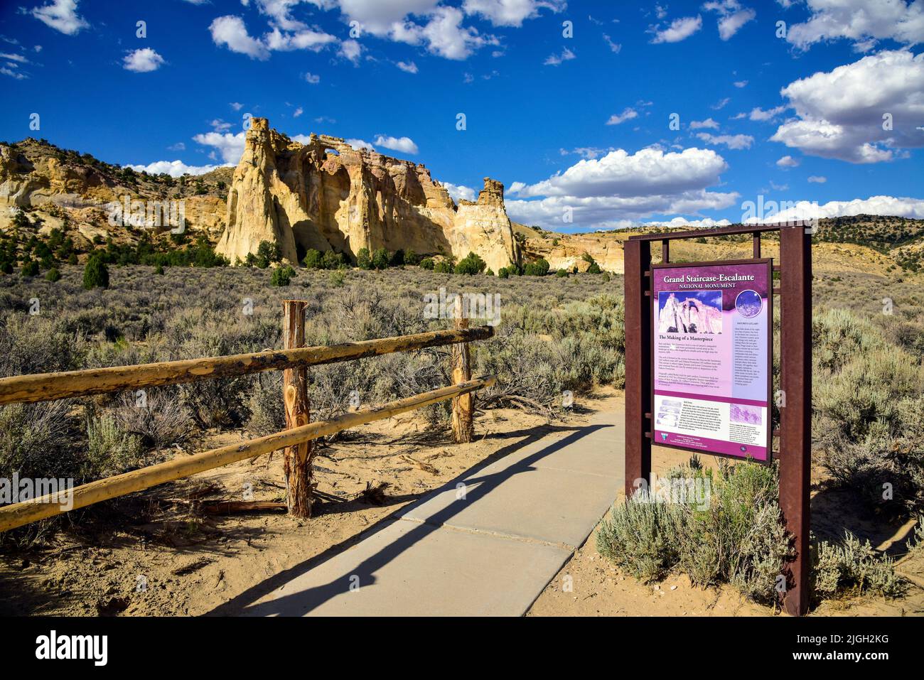 Grand Staircase-Escalante National Monument, Utah, Grosvenor Arch Stockfoto