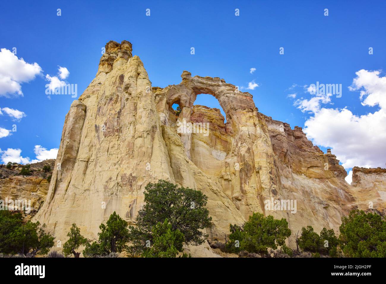Grand Staircase-Escalante National Monument, Utah, Grosvenor Arch Stockfoto