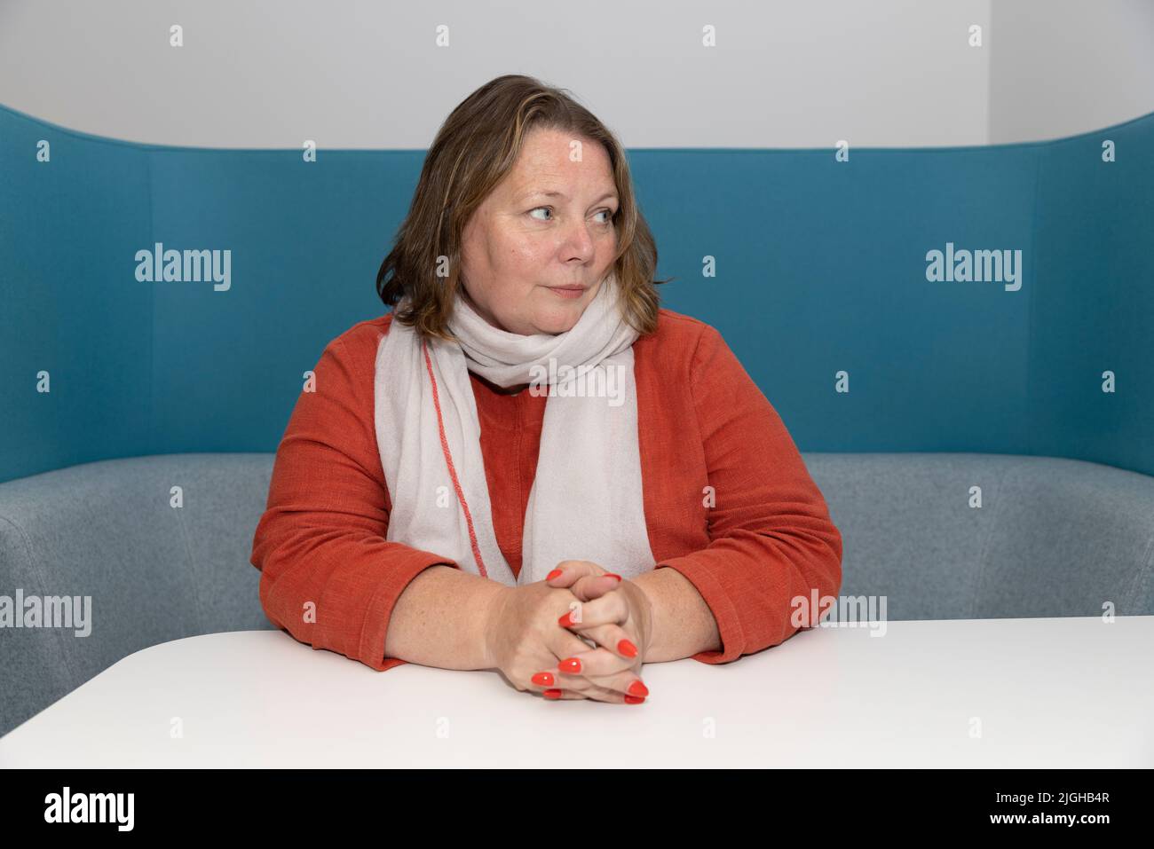 Joanna Scanlan, britische Schauspielerin und Drehbuchautorin. Stockfoto