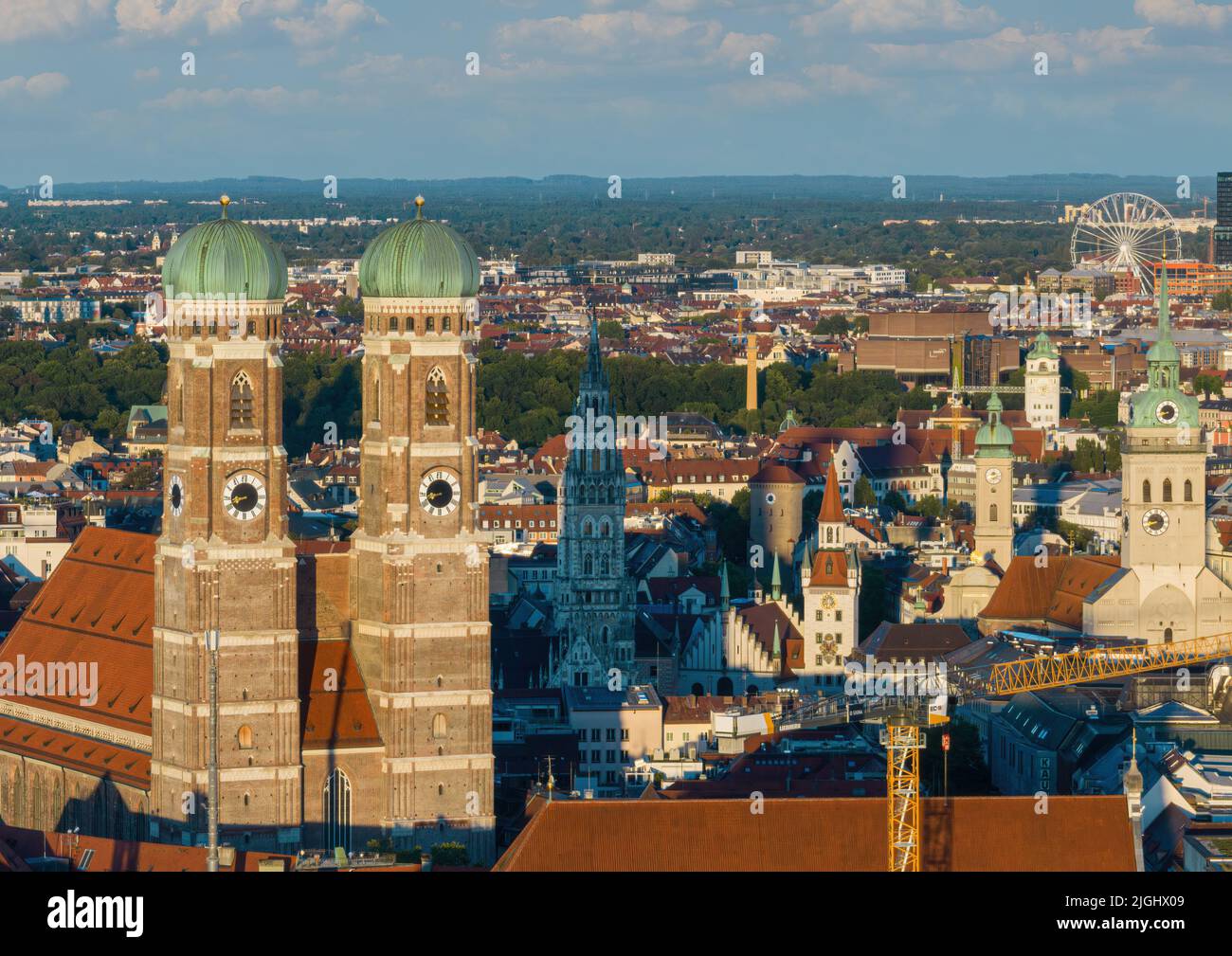 Frauenkirche-Türme in München, Deutschland Stockfoto