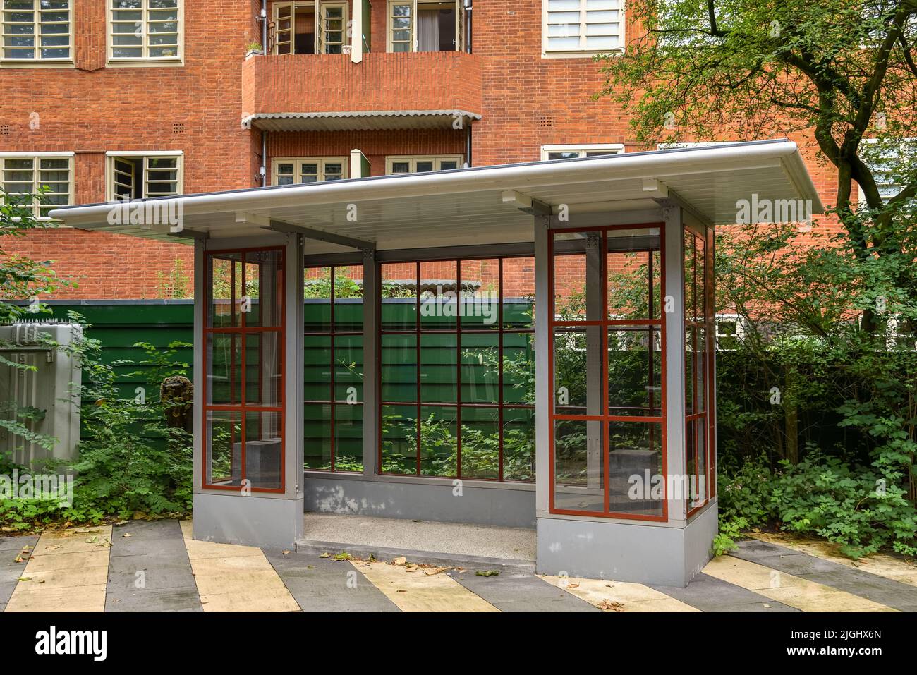 Amsterdam, Niederlande. Juni 2022. Stilikonen der Architektur der Amsterdamer Schule. Hochwertige Fotos Stockfoto