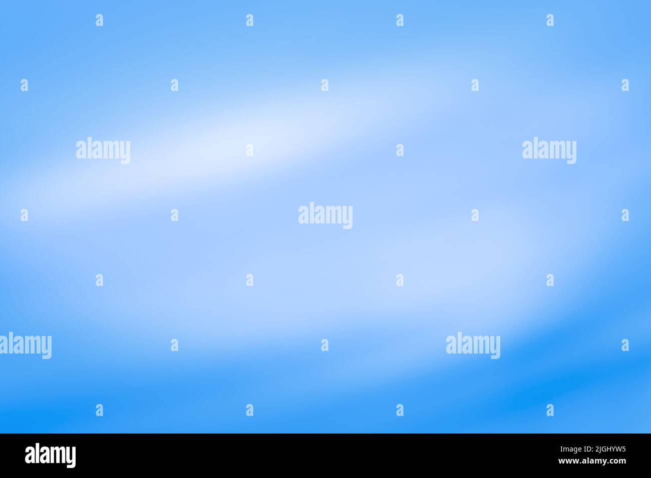 Verträumter blauer, verschwommener Effekt, pastellfarbener Hintergrund, Szenenansicht. Stockfoto